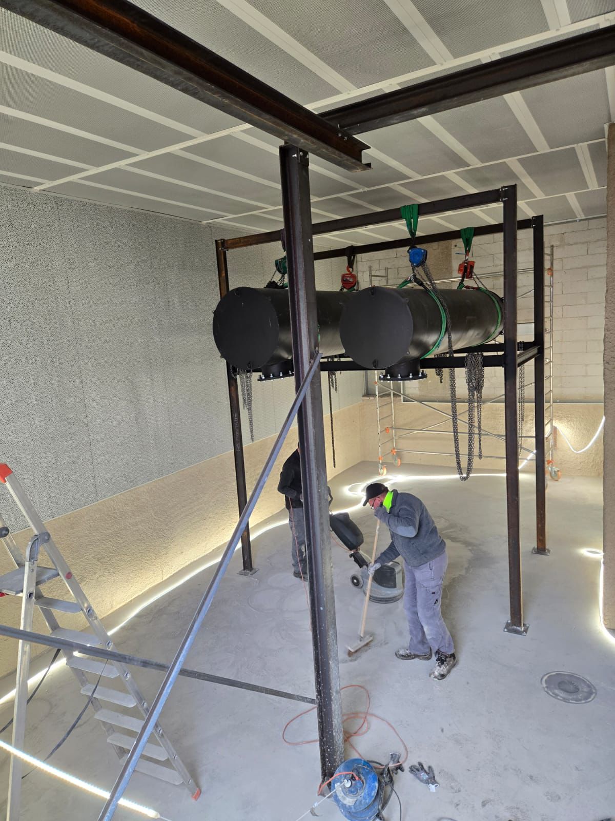 Manutention d'Equipement sur Structure Acier